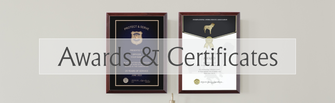 Awards & Certificates Plaques